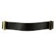 Black Faux Leather Pull Handle